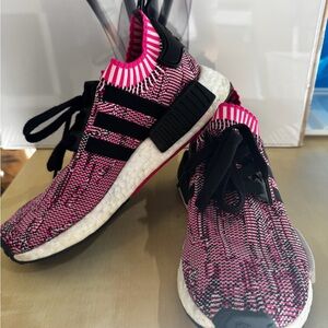 Adidas Knit Pink and Black Shoes
